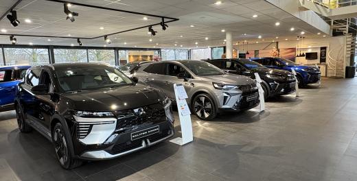 Showroom van binnen gezien