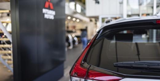 Mitsubishi in showroom